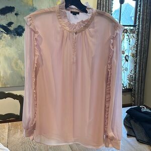 Pink Ruffled Blouse